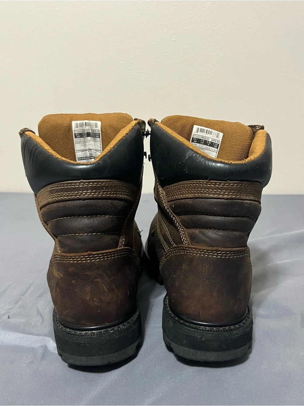 Carhartt Men’s Boots Size 10 Leather Brown Waterproof Work Boots CMW6230